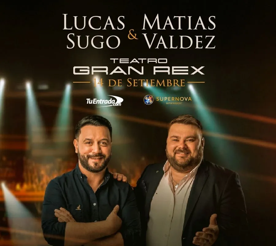 Matías Valdez y Lucas Sugo en Buenos Aires 2025