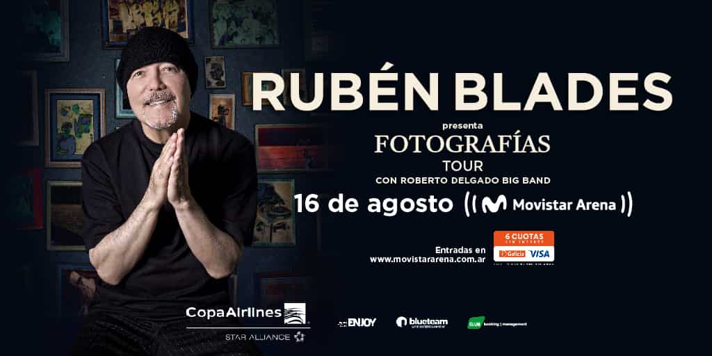 Rubén Blades en Movistar Arena 2026: fecha, entradas, precios y horarios