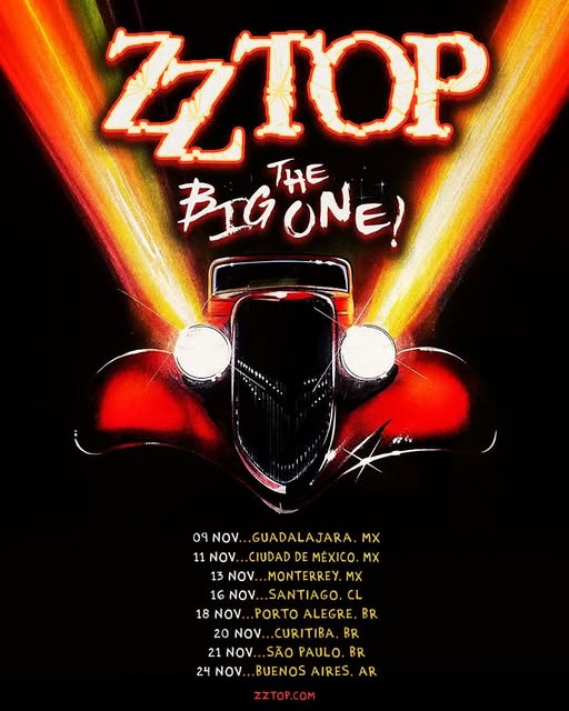 ZZ Top en Argentina 2026: show en Buenos Aires y detalles de la gira “The Big One!”