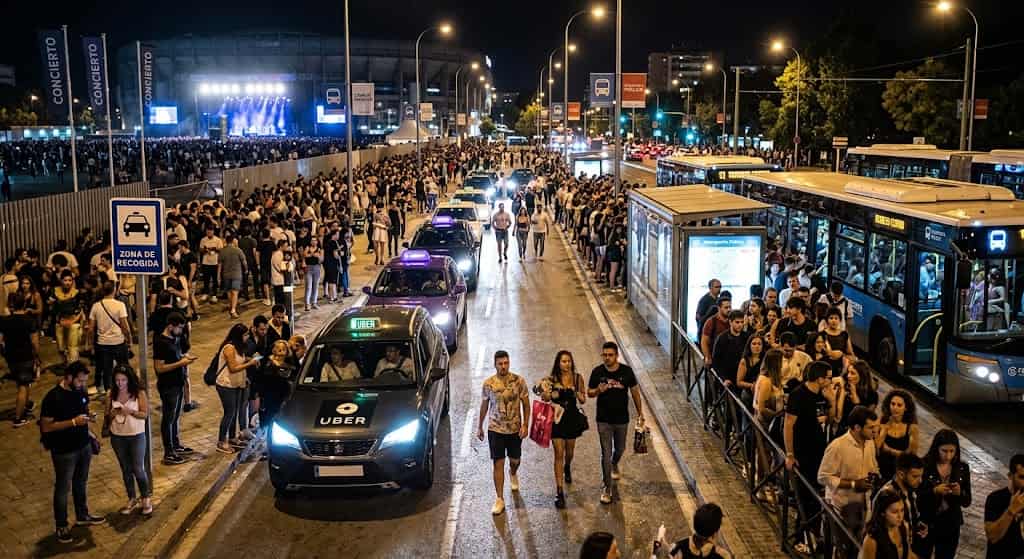 Cómo volver a casa después de un recital masivo: Uber, Cabify y transporte público