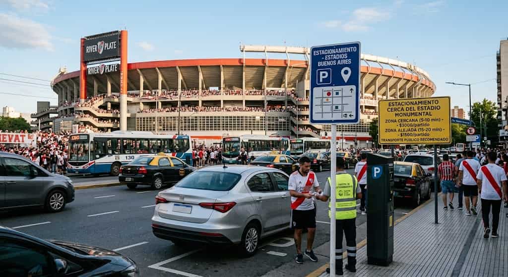 Dónde estacionar cerca de los principales estadios de Buenos Aires